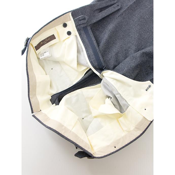 マッシモ・コラード Massimo Corrado ベルトレストラウザーズ/メランジウール イタリア製 ブルーグレー mac502202 |  | 07