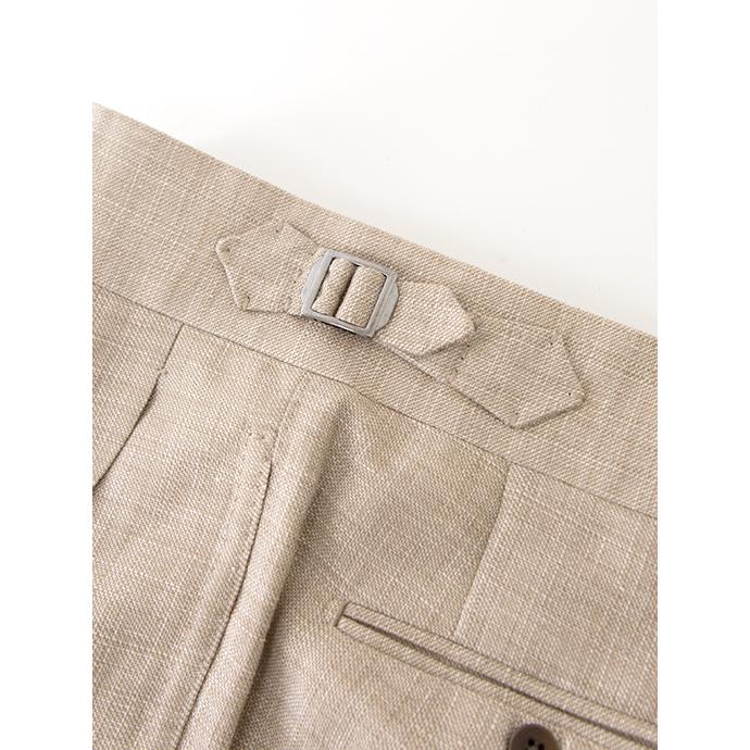 マッシモ・コラード Massimo Corrado リネンウール/ベルトレストラウザーズ イタリア製 ライトブラウン mac502203 |  | 03