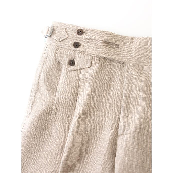 マッシモ・コラード Massimo Corrado リネンウール/ベルトレストラウザーズ イタリア製 ライトブラウン mac502203 |  | 05