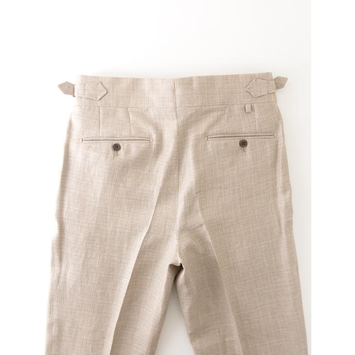マッシモ・コラード Massimo Corrado リネンウール/ベルトレストラウザーズ イタリア製 ライトブラウン mac502203 |  | 07