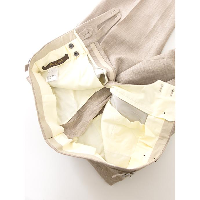 マッシモ・コラード Massimo Corrado リネンウール/ベルトレストラウザーズ イタリア製 ライトブラウン mac502203 |  | 09