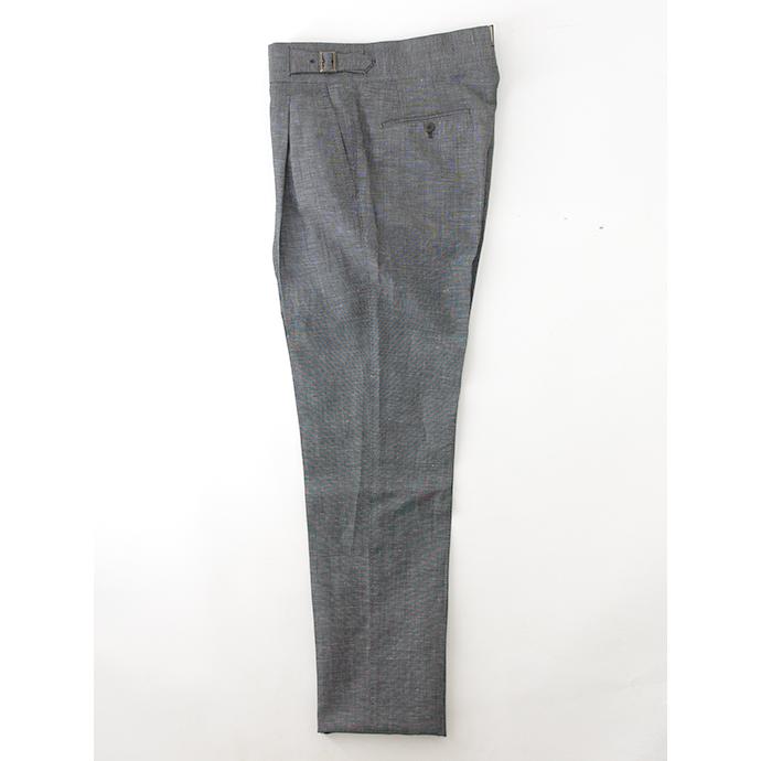 マッシモ・コラード Massimo Corrado ウールリネン/ベルトレストラウザーズ イタリア製 グレー mac502204 |  | 02