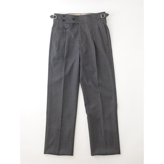 マッシモ・コラード Massimo Corrado マイクロヘリンボーンウール/別注トラウザーズ/ウィンザーモデル イタリア製 グレー mac502205 |  | 01