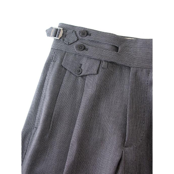 マッシモ・コラード Massimo Corrado マイクロヘリンボーンウール/別注トラウザーズ/ウィンザーモデル イタリア製 グレー mac502205 |  | 03