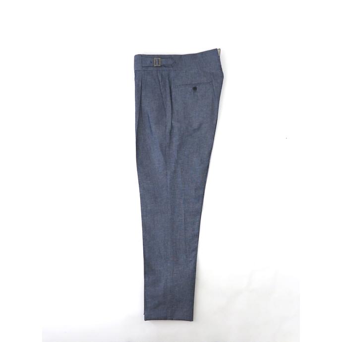 マッシモ・コラード Massimo Corrado コットンリネン/ベルトレストラウザーズ イタリア製 インディゴブルー mac520202 |  | 02