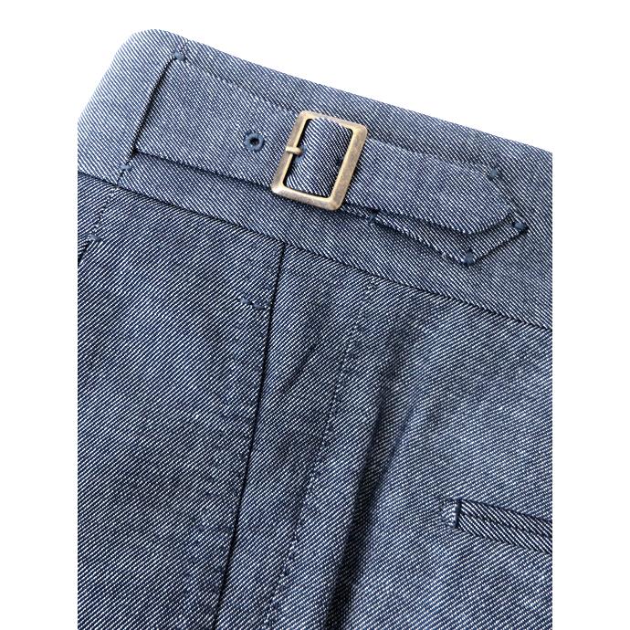 マッシモ・コラード Massimo Corrado コットンリネン/ベルトレストラウザーズ イタリア製 インディゴブルー mac520202 |  | 03