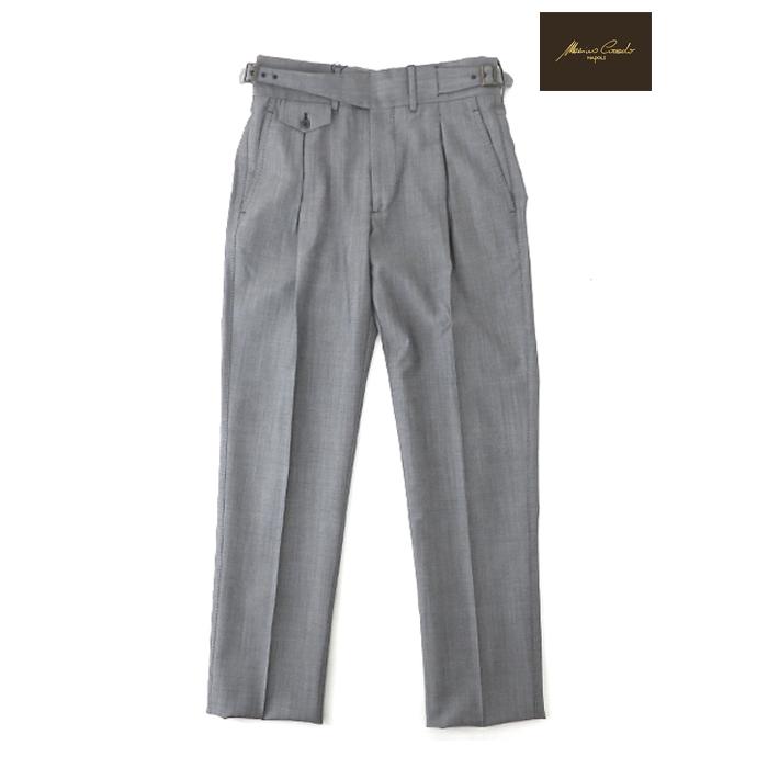 マッシモ・コラード Massimo Corrado ウールモヘア/2WAYトラウザーズ イタリア製 ライトグレー mac520204 | 