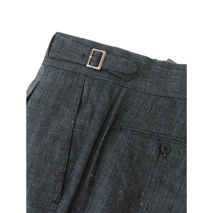 マッシモ・コラード Massimo Corrado ウールリネンコットン/ベルトレストラウザーズ イタリア製 ブラック mac520205 |  | 03