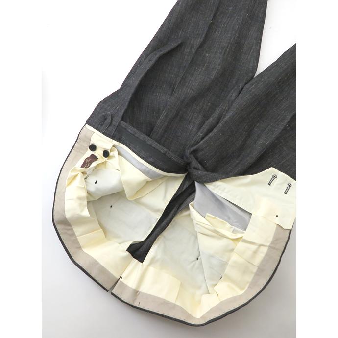 マッシモ・コラード Massimo Corrado ウールリネンコットン/ベルトレストラウザーズ イタリア製 ブラック mac520205 |  | 09