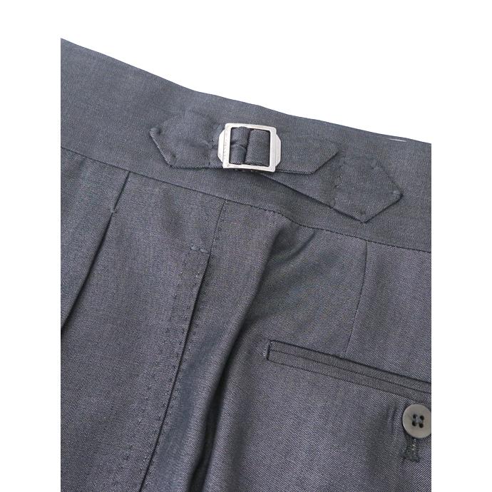 マッシモ・コラード Massimo Corrado ウール/ベルトレストラウザーズ イタリア製 グレーネイビー mac520206 |  | 03