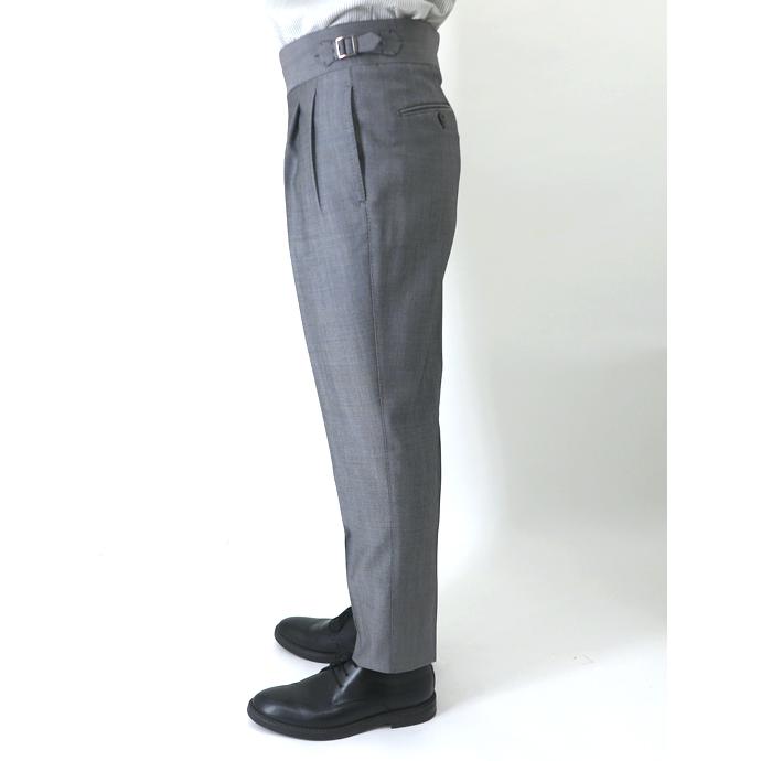 マッシモ・コラード Massimo Corrado ウールナイロン/ベルトレストラウザーズ イタリア製 ネイビー mac520207 |  | 01