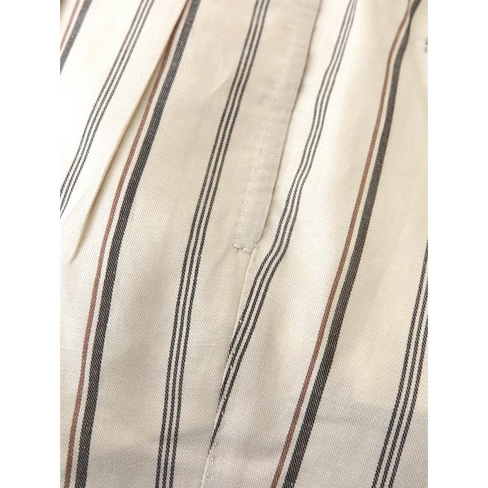 マッシモ・コラード Massimo Corrado ベルトレストラウザーズ/ウィンザーモデル/リネンシルク イタリア製 オフホワイト×ブラウン mac520401 |  | 04