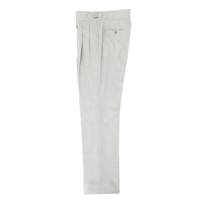 マッシモ・コラード Massimo Corrado ベルトレストラウザーズ ウィンザーモデル イタリア製 ライトグレー mac520402 |  | 01