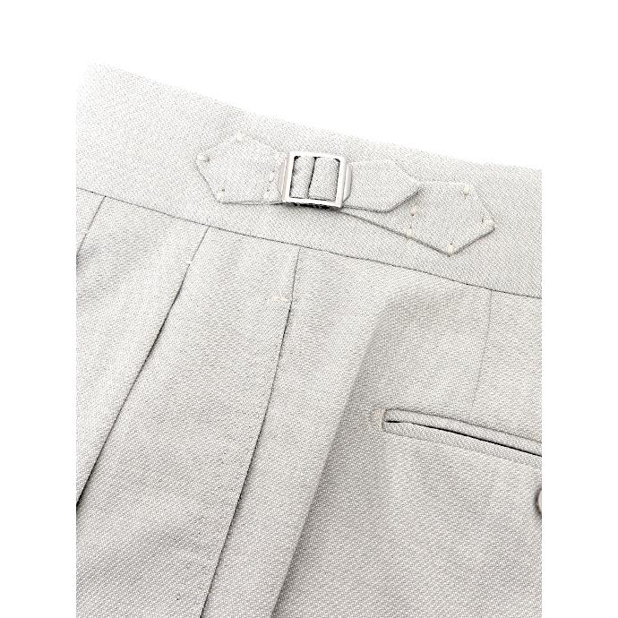 マッシモ・コラード Massimo Corrado ベルトレストラウザーズ ウィンザーモデル イタリア製 ライトグレー mac520402 |  | 02