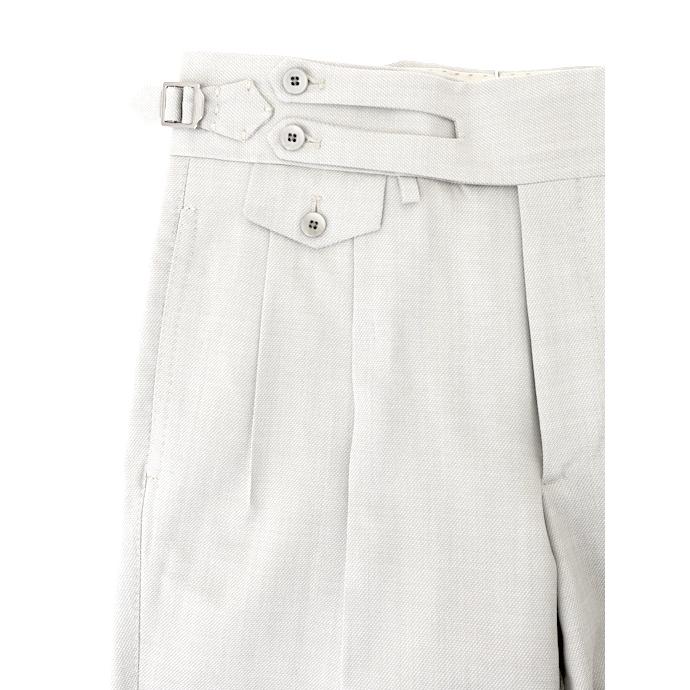 マッシモ・コラード Massimo Corrado ベルトレストラウザーズ ウィンザーモデル イタリア製 ライトグレー mac520402 |  | 04