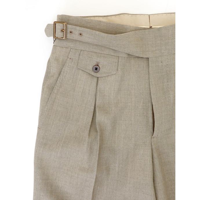 マッシモ・コラード Massimo Corrado ベルトレストラウザーズ/ウィンザーモデル イタリア製 ライトカーキ mac520404 |  | 04