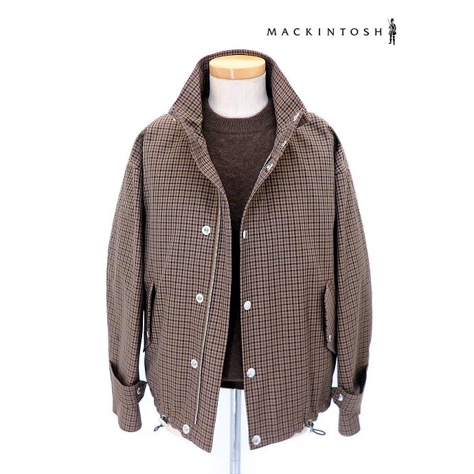マッキントッシュ MACKINTOSH スタンドカラーブルゾン/ベージュ×ブラウン ベージュ×ブラウン mct521801 | Mackintosh