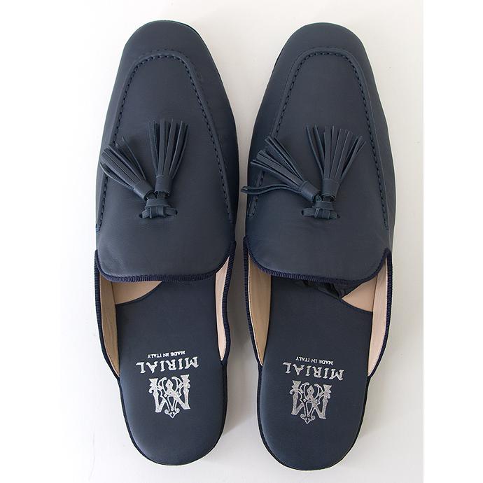 Mirial/ミリアル/ハンドメイドルームシューズ/ネイビー/mir442402 | ブランド登録なし | 01