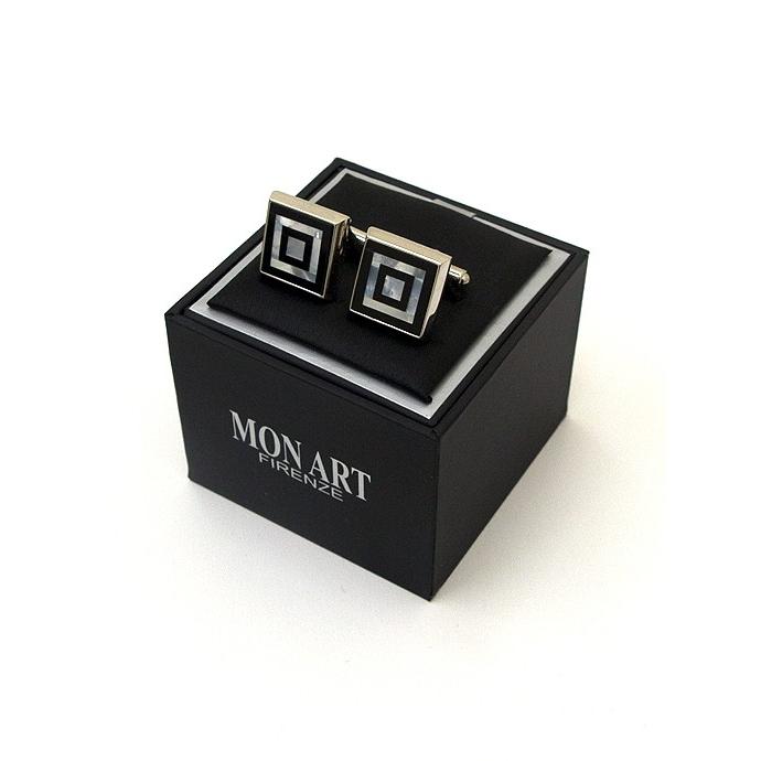 MON ART/モンアート/カフリンクス/ブラック×パール×シルバー/moa321811 | ブランド登録なし | 01