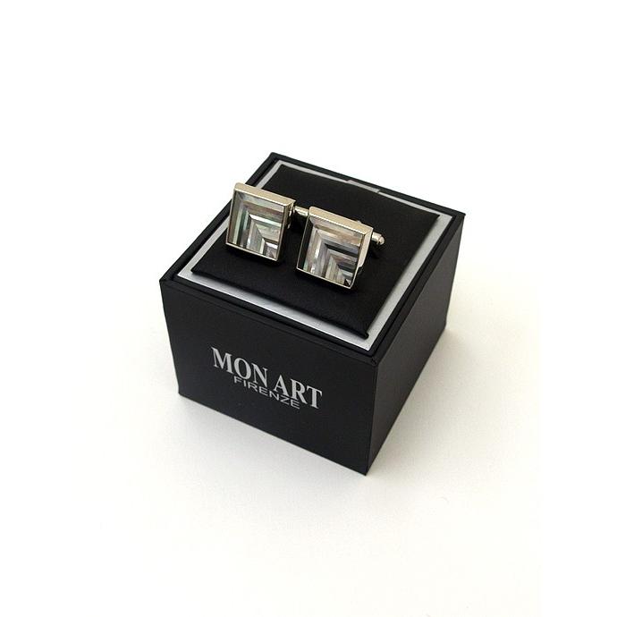 MON ART/モンアート/カフリンクス/パール×シルバー/moa321812 | ブランド登録なし | 01