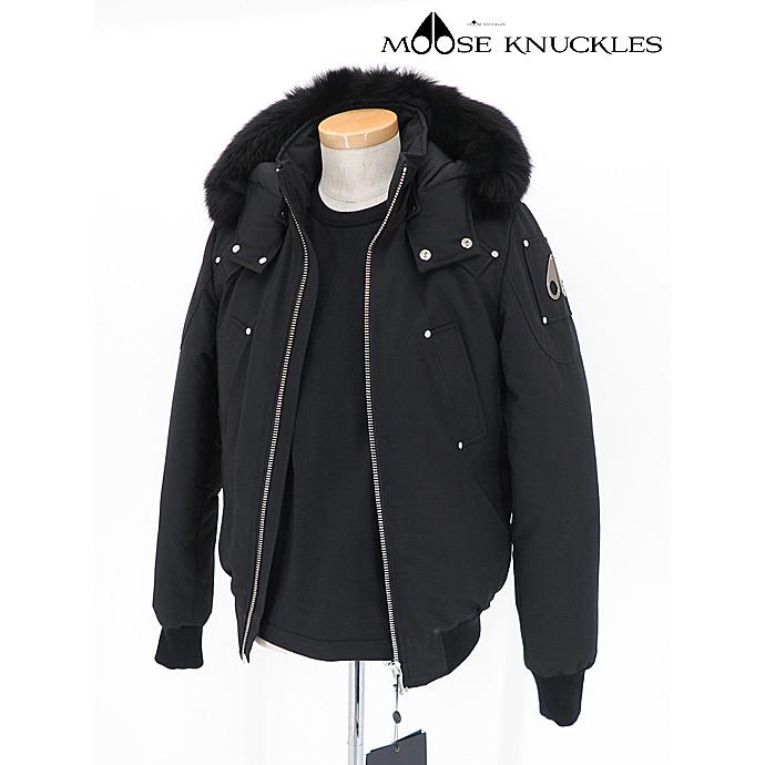 MOOSE KNUCKLES/ムースナックルズ/ダウンブルゾン/BALLISTIC BOMBER/ブラック/mok422001