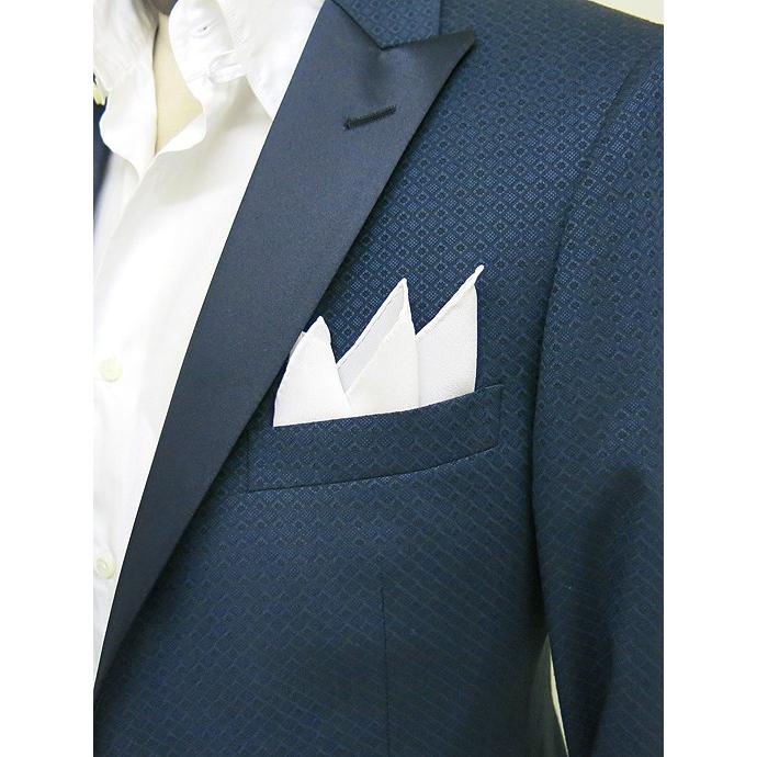 MUNGAI ムンガイ/ポケットチーフ/シルク/ホワイト/mug301010 | ブランド登録なし | 01