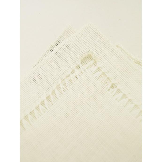 MUNGAI/ムンガイ/ポケットチーフ/リネン/レース/ホワイト/mug382010 | ブランド登録なし