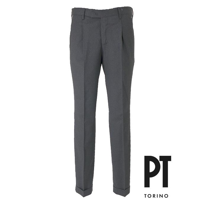 PT TORINO/ピーティートリノ/1プリーツスラックス/MASTER FIT/ダークチャコール/pt441408 | PT TORINO