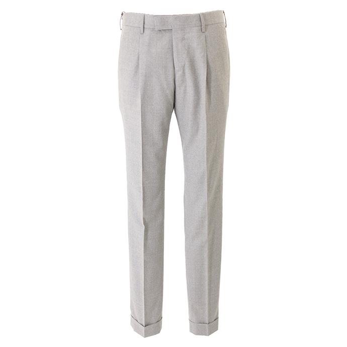 ピーティートリノ PT TORINO 1プリーツスラックス/ストレッチサキソニーウール/MASTER FIT ライトグレージュ pt481401 | PT TORINO | 01