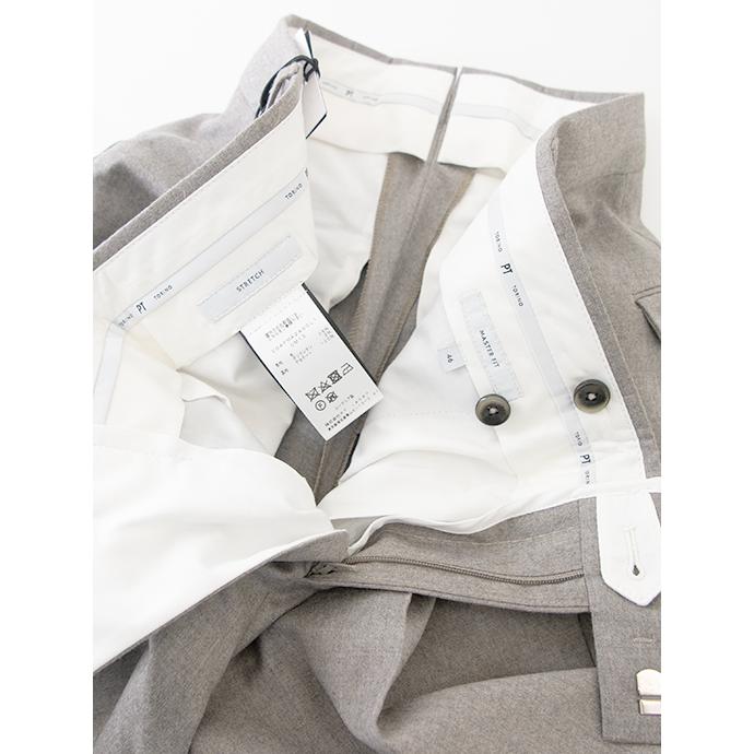 ピーティートリノ PT TORINO 1プリーツスラックス/ストレッチサキソニーウール/MASTER FIT ライトグレージュ pt481401 | PT TORINO | 06