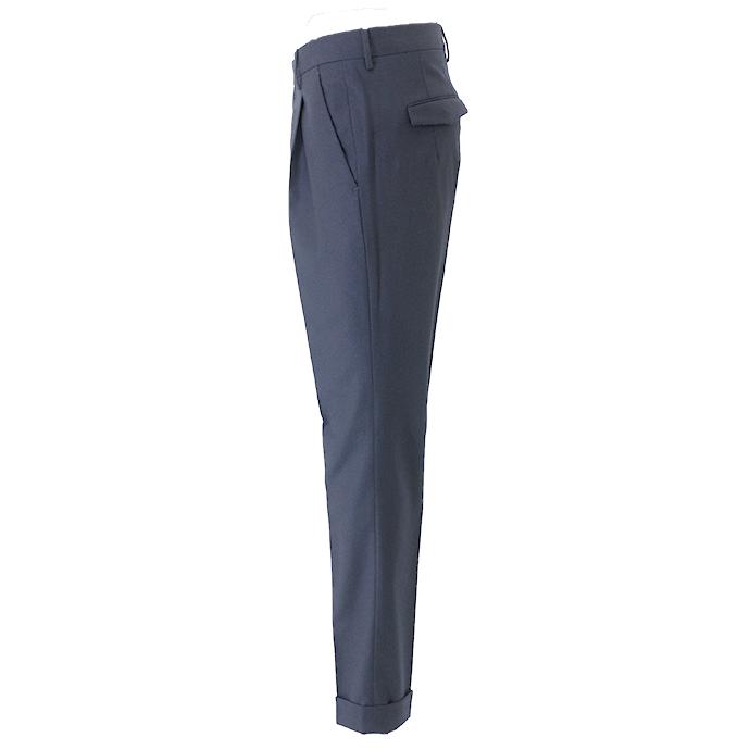 ピーティートリノ PT TORINO 1プリーツスラックス/ストレッチサキソニーウール/MASTER FIT ネイビー pt481402 | PT TORINO | 02