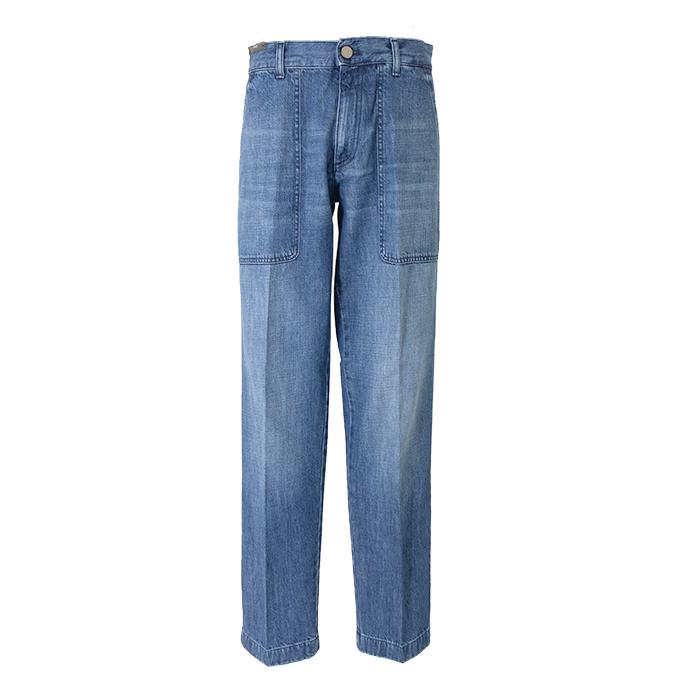 ピーティートリノデニム PT TORINO DENIM ペインターデニムパンツ/INDUSTRIAL イタリア製 ウォッシュドブルー pt500601 | PT TORINO | 01