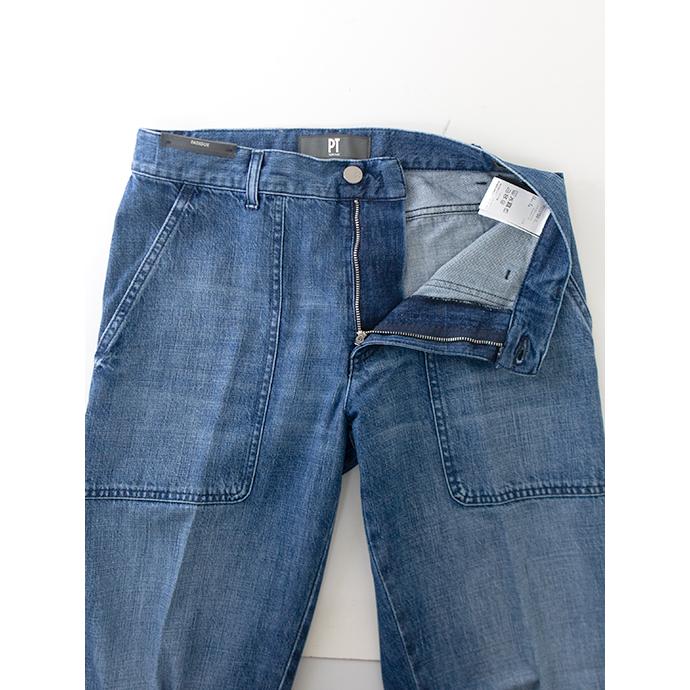 ピーティートリノデニム PT TORINO DENIM ペインターデニムパンツ/INDUSTRIAL イタリア製 ウォッシュドブルー pt500601 | PT TORINO | 03