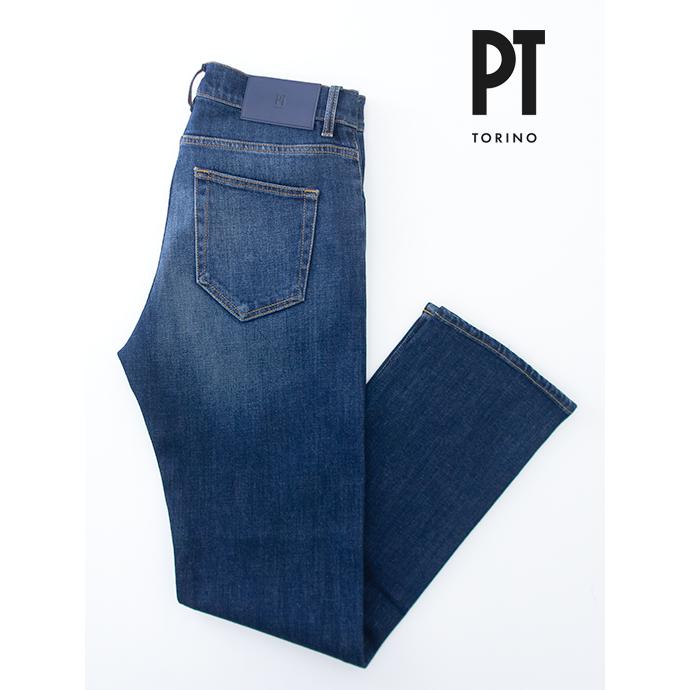 ピーティートリノデニム PT TORINO DENIM ジーンズ/ストレッチデニム/RELAX イタリア製 ウォッシュドブルー pt501802 | PT TORINO