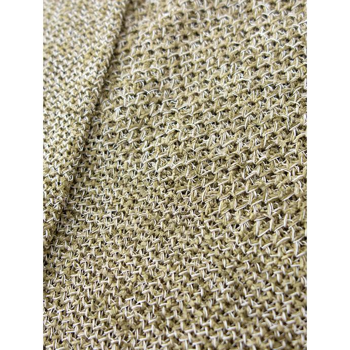 【50％OFF】ロベルト・コリーナ roberto collina 切替クルーネックニット/サマーニット/ペーパーリネンコットン イタリア製 オリーブ×ホワイト roc500601 | ROBERTO COLLINA | 02