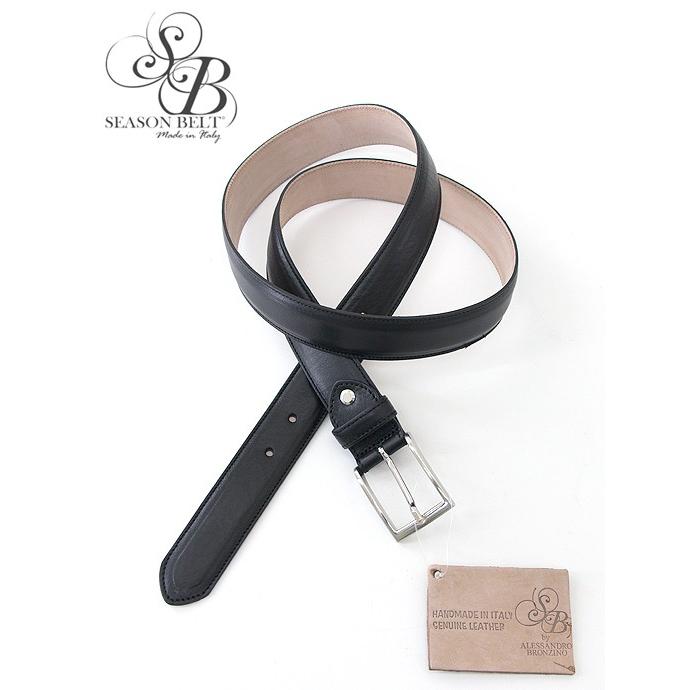 SEASON BELT/シーズンベルト/レザーベルト/イタリアンカーフ/32mm/ブラック/seb362204 | ブランド登録なし