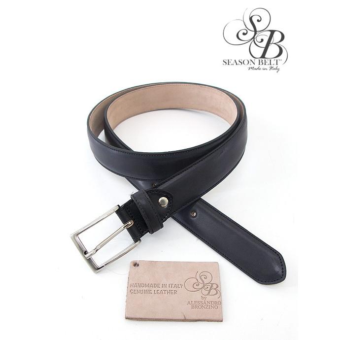 SEASON BELT/シーズンベルト/レザーベルト/コードバン/マット仕上げ/32mm/ブラック/seb362209 | ブランド登録なし