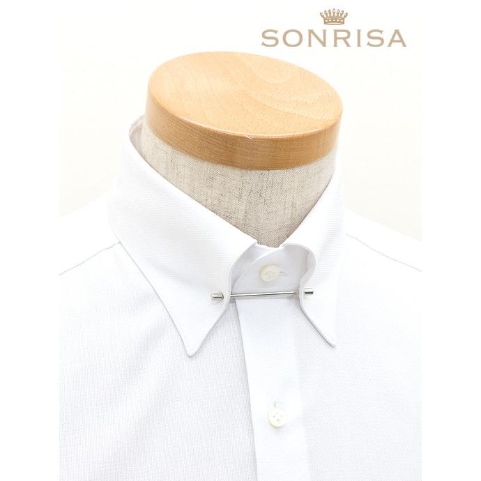 SONRISA/ソンリーサ/ドレスシャツ/ストレッチ/ピンホールカラー( ピン付属)/ホワイト/son340401 | ブランド登録なし