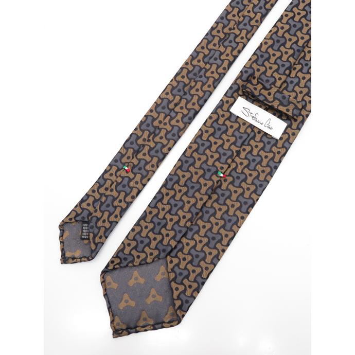 Stefano Cau/ステファノ カウ/ネクタイ/シルク/スフォデラート/マスタード/グレー/stc460804 | STEFANO CAU | 02