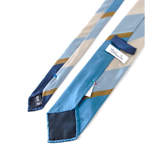 ステファノ カウ Stefano Cau ネクタイ/シルク/スフォデラート/レジメンタル ブルー stc480401 | STEFANO CAU | 02