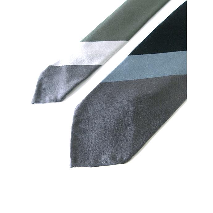 ステファノ カウ Stefano Cau ネクタイ/シルク/スフォデラート/レジメンタル グレー stc480402 | STEFANO CAU | 01
