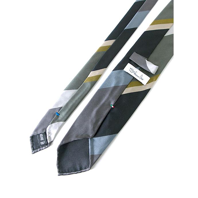 ステファノ カウ Stefano Cau ネクタイ/シルク/スフォデラート/レジメンタル グレー stc480402 | STEFANO CAU | 02