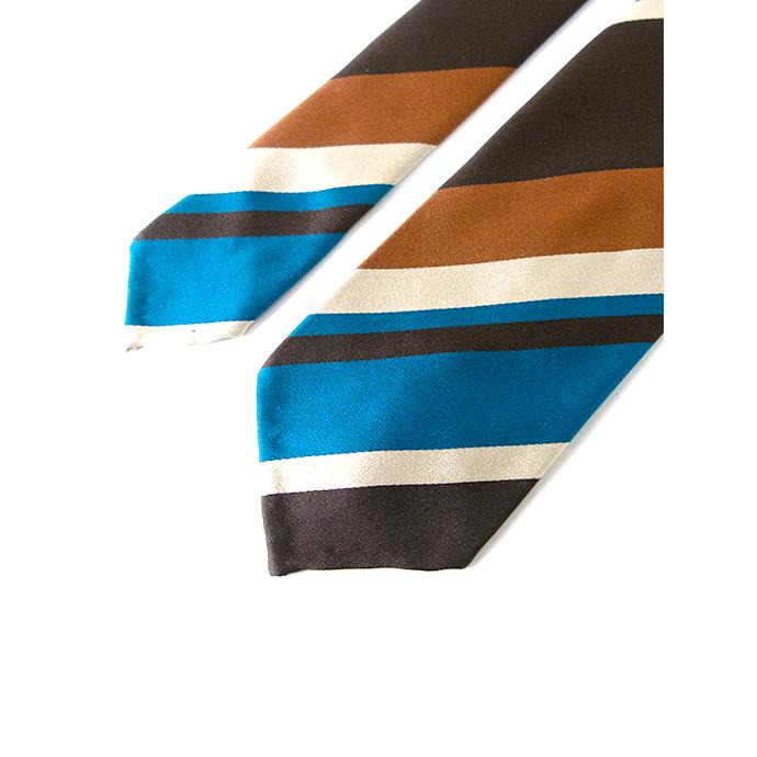 ステファノ カウ Stefano Cau ネクタイ/シルク/スフォデラート/レジメンタル ブラウン stc480403 | STEFANO CAU | 01