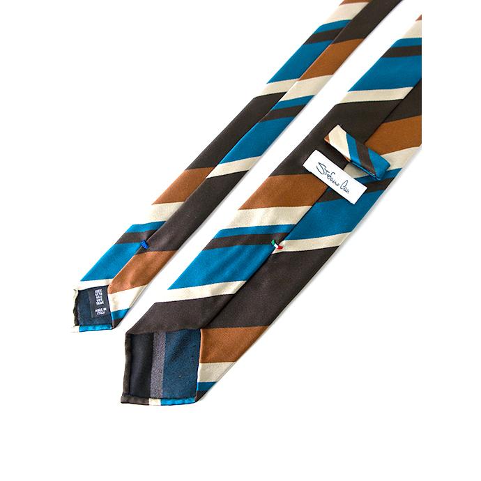 ステファノ カウ Stefano Cau ネクタイ/シルク/スフォデラート/レジメンタル ブラウン stc480403 | STEFANO CAU | 02