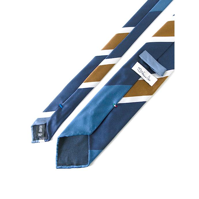 ステファノ カウ Stefano Cau ネクタイ/シルク/スフォデラート/レジメンタル ブルー stc480405 | STEFANO CAU | 02