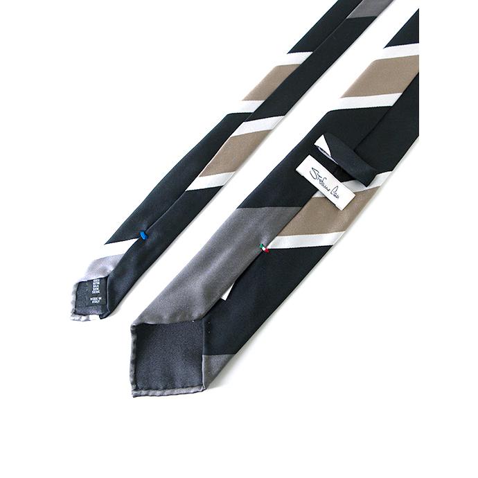 ステファノ カウ Stefano Cau ネクタイ/シルク/スフォデラート/レジメンタル グレー stc480406 | STEFANO CAU | 02