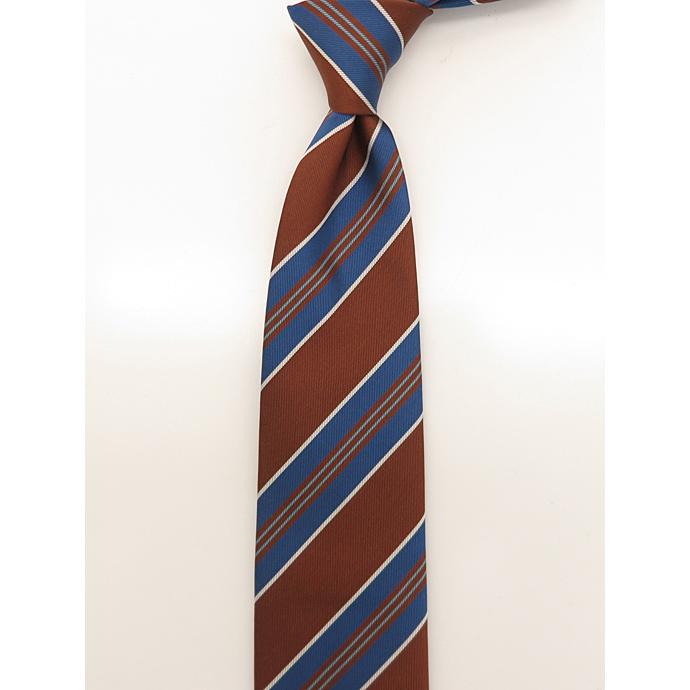 ステファノ カウ Stefano Cau ネクタイ/シルク/スフォデラート イタリア製 ブラウン/ブルー stc482001 | STEFANO CAU | 01