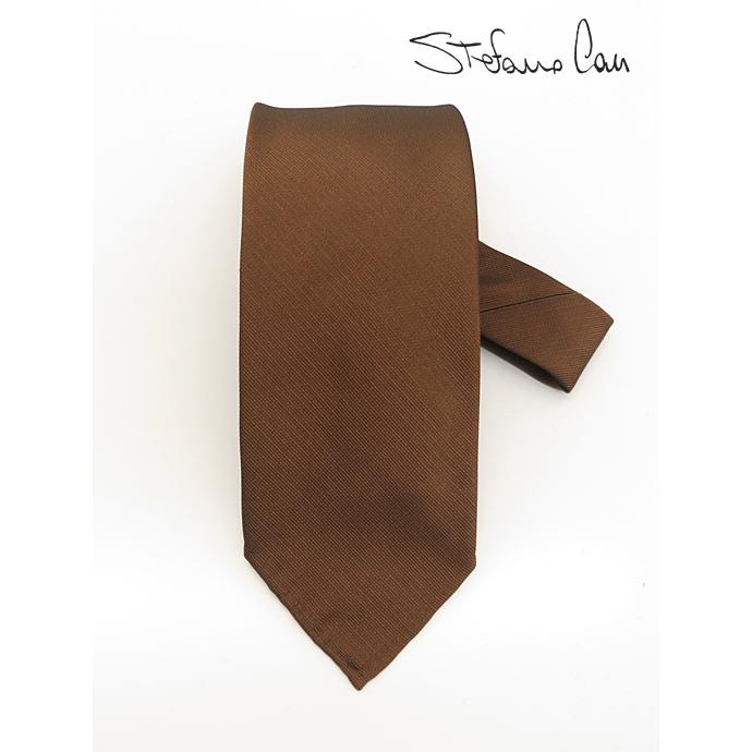 ステファノ カウ Stefano Cau ネクタイ/シルク/スフォデラート イタリア製 ブラウン stc482005 | STEFANO CAU