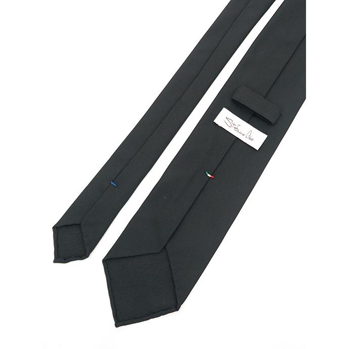 ステファノ カウ Stefano Cau ネクタイ/シルク/スフォデラート イタリア製 ブラック stc482008 | STEFANO CAU | 02