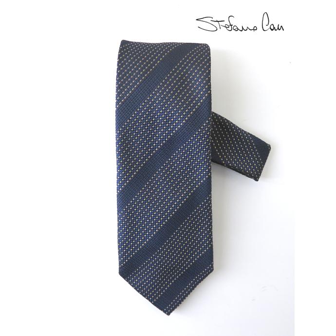 ステファノ カウ Stefano Cau ネクタイ/シルク イタリア製 ネイビー ste052403 | STEFANO CAU